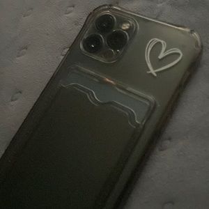 I am selling a one of a kind phone case with a heart on it.